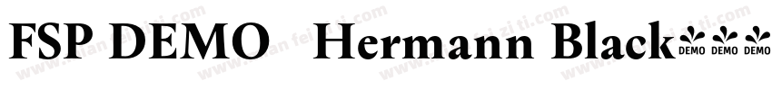FSP DEMO   Hermann Black字体转换